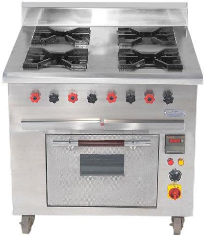 Polished Continental Gas Range, for Hotel, Kitchen, Restaurant, Feature : Durable, Shiny Look