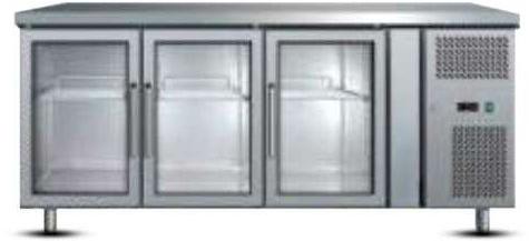 Three Glass Door Undercounter Refrigerator