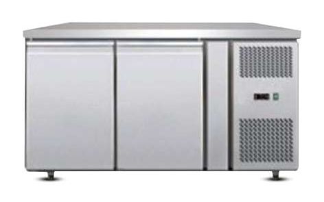 Two Door Stainless Steel Undercounter Refrigerator