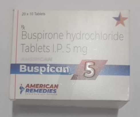 American Remidies Buspican 5 Tablets, Medicine Type : Allopathic