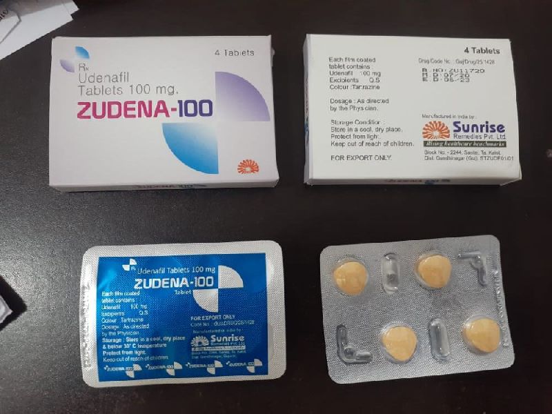 Zudena-100 Tablets, for Pharmaceuticals, Clinical, Personal, Hospital, Grade Standard : Medicine Grade