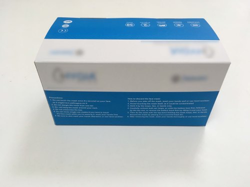 Customize Duplex Mask Packaging Box, Size : 200x105x100 mm