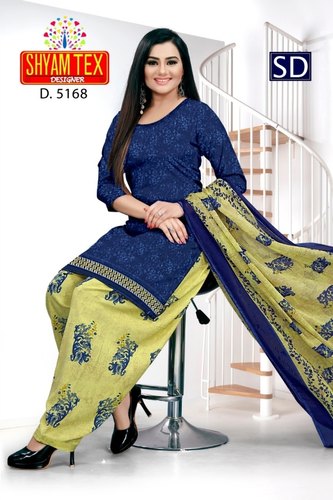 Polyster printed dress materials, for Making Ladies Garments, salwar suit, Occasion : Casual Wear