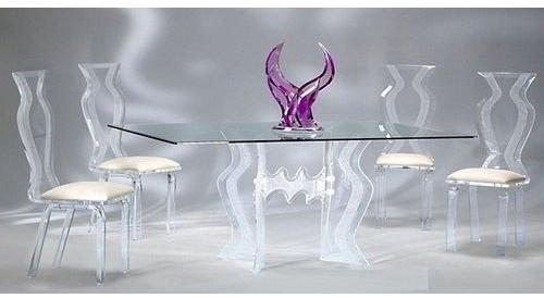 Ayrlic Acrylic Dining Table, Shape : Rectangle