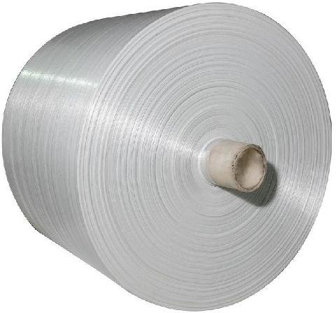 White PP Woven Fabric Rolls, Width : 10-20mm