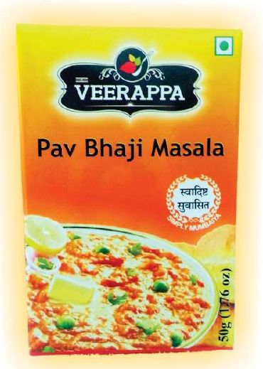 Blended Pav Bhaji Masala Powder, Packaging Type : Plastic Packet