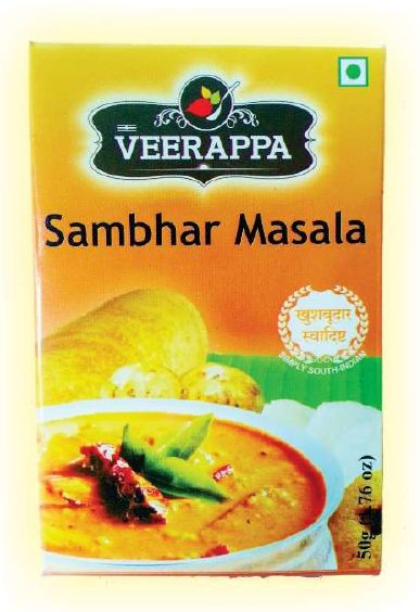 Blended Sambhar Masala Powder, Packaging Type : Plastic Packet