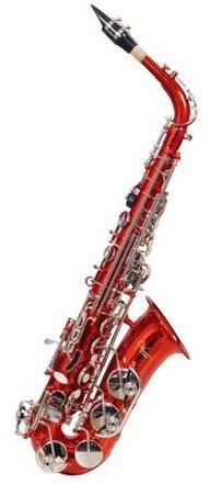 Polished Red Alto Saxophone