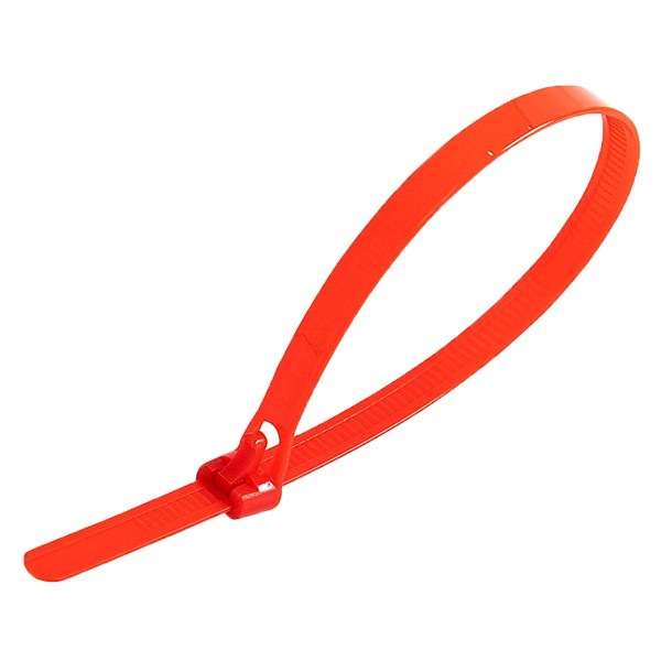 Releasable Cable Ties 7.6mm x 250mm Red