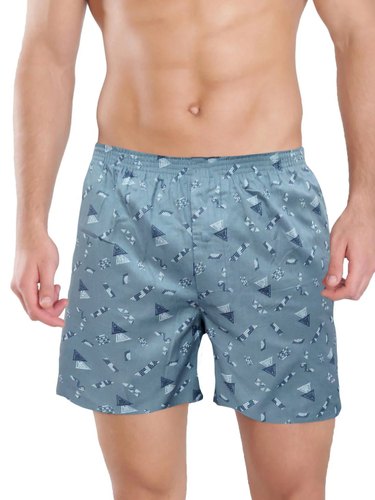 Printed Pure Cotton Boxer Shorts, Size : All Sizes