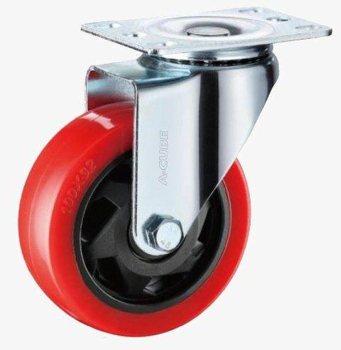 Stainless Steel PU Caster Wheel, Load Capacity : 90kg