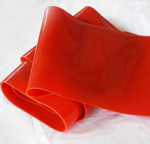 Orange Silicone Sheets, for Industrial, Pattern : Plain