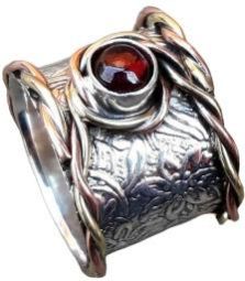 Silver Textured Ring