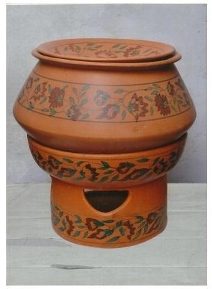 Hue Crafts Printed Ceramic Handi