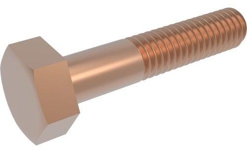 Hexagonal Phosphor Bronze Bolt, Color : Golden