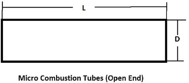 Micro Combustion Tubes (Open End)