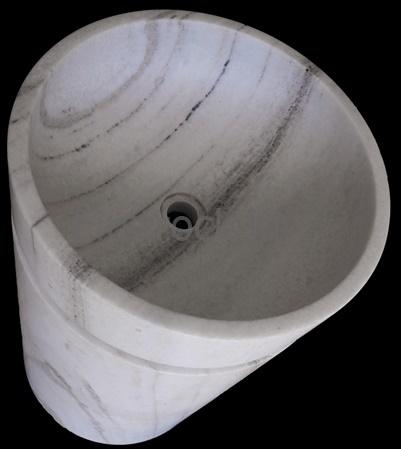 White Marble Free-Standing Wash Basin