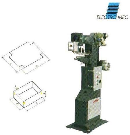 Electro Mec Electric Box Corner Pasting Machine, for Food, Beverage, Commodity, Medical, Power : 3KW