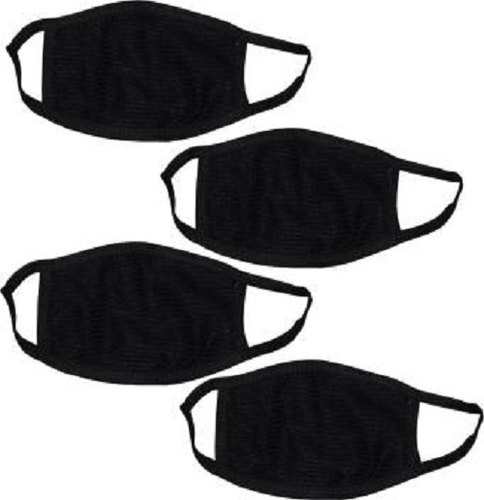 Cotton Face Mask, Color : Black