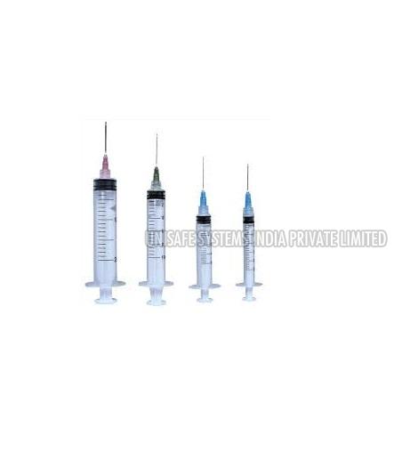 Steel Plastic Disposable Syringes with Needle, for Clinical, Hospital, Laboratory, Etc., Size : 0.5ml