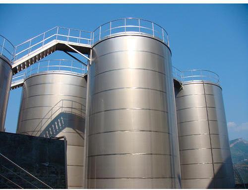 Stainless Steel Storage Tank, Color : Silver