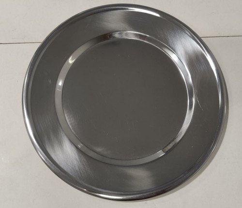 Stainless Steel Round Dish, Color : Silver