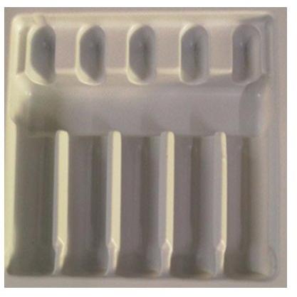 Plastic Ampoule Hips Tray 5 x 10 ml