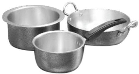 Vishal Aluminium Saucepan Set, Color : Silver
