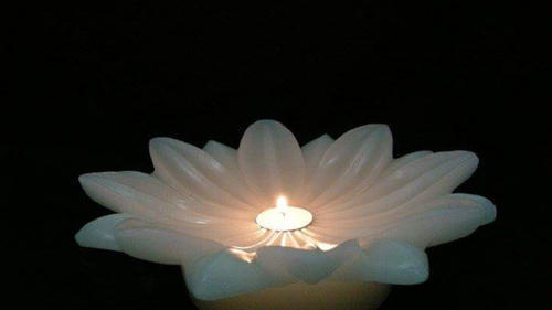 Aura Decor Floating Lotus Candles, Packaging Type : Box