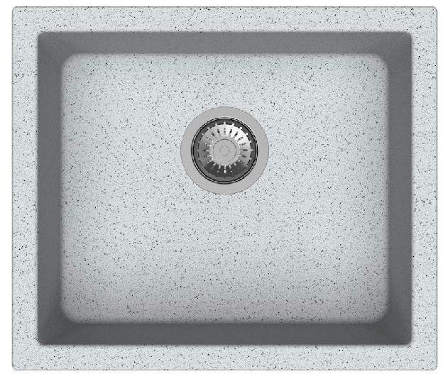 Granite and Quartz Single Bowl Sink, for Kitchen, Color : Grey, Light Purple, Pure White, Silver