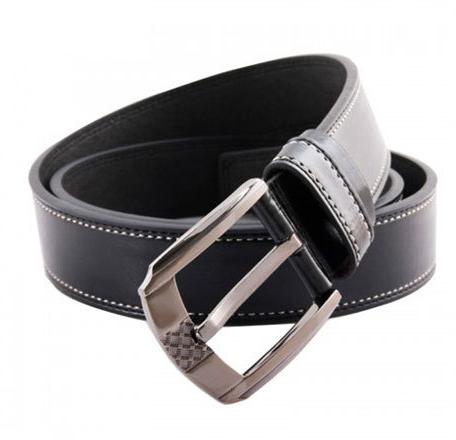 Leather Mens Designer Belt, Color : Black