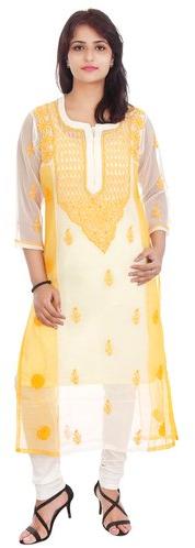 Georgette Lucknowi Kurti