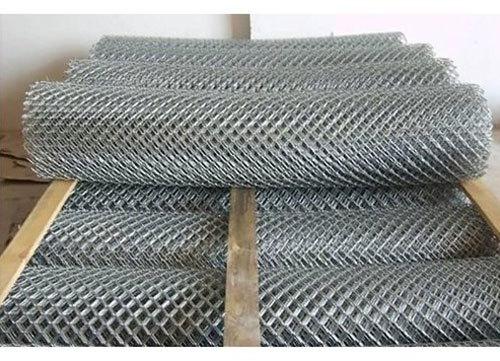 Galvanized Steel Chain Link Fence, Color : Silver