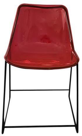 Acrylic Chair, Color : Red