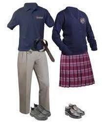 Cotton Winter School Uniform, Size : Large, Medium, Small