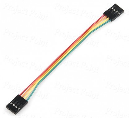 4-Pin Ribbon Cable Female Jumper Wires