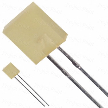 Flat Top Yellow LED, Size : 2.5mm x 7mm