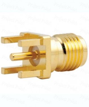 Gold Plated Female Vertical PCB Mount