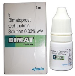 Bimat Eye Drops, for Clinical, Bottle Material : Plastic