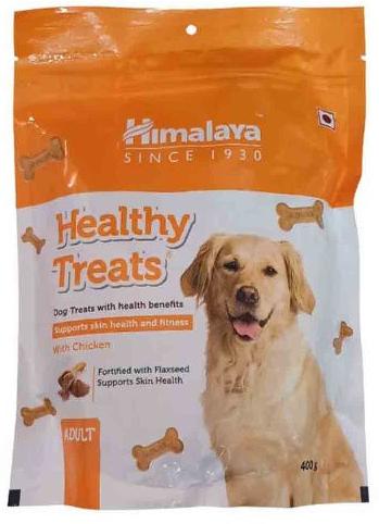 Himalaya Healthy Treats Dog Food, Packaging Type : Can (Tinned), Jute Bag, Loose, Plastic Sack Bag