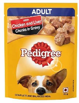 Pedigree Adult Chicken & Liver Chunks Flavour Dog Food