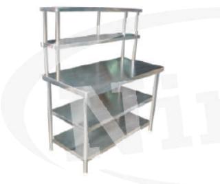 Polished 5-10 Kg SS Service Table, Specialities : Immaculate Finish, Sturdiness