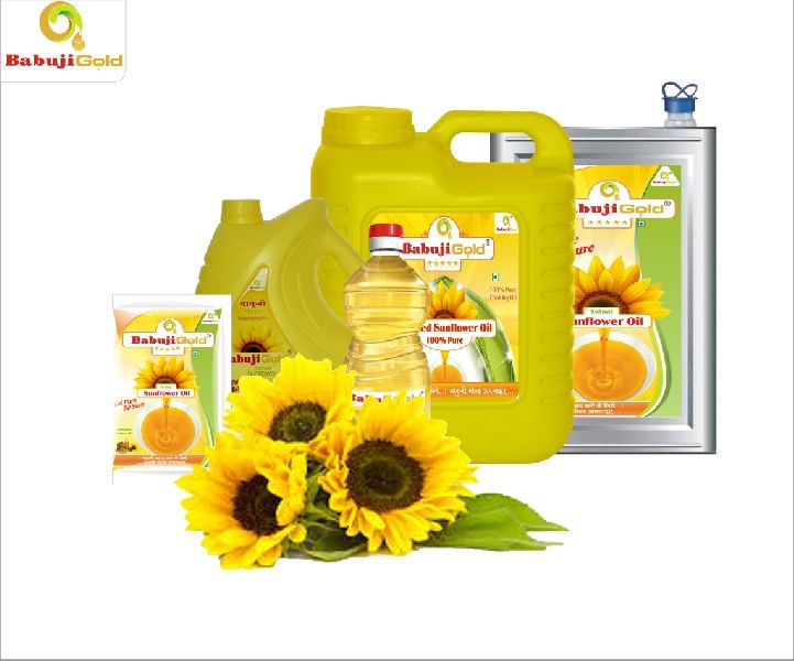 15 Liter Babuji Sunflower Oil, for Human Consumption, Certification : FSSAI Certified