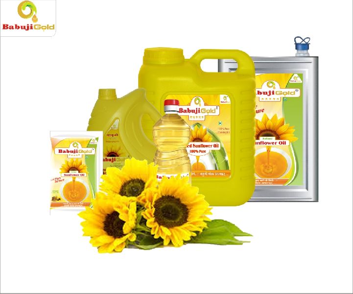 500 ML Babuji Sunflower Oil, for Human Consumption, Certification : FSSAI Certified