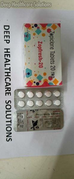 Zopiclone 20 Mg Tablets, for Clinical, Personal, Purity : 99%