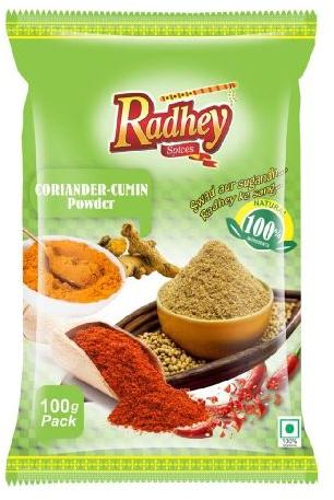 Radhey Spices Coriander Cumin Powder-100 Gram, Certification : FSSAI Certified