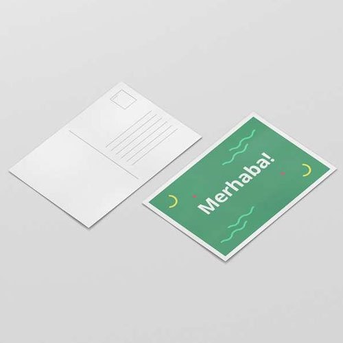 Printed Designer Paper Postcard, Shape : Rectangle
