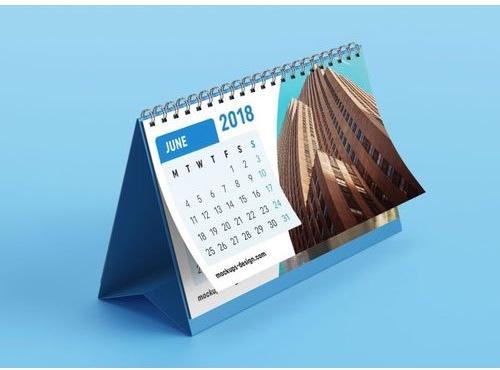 Hard Paper Table Desk Calendar, Pattern : Printed