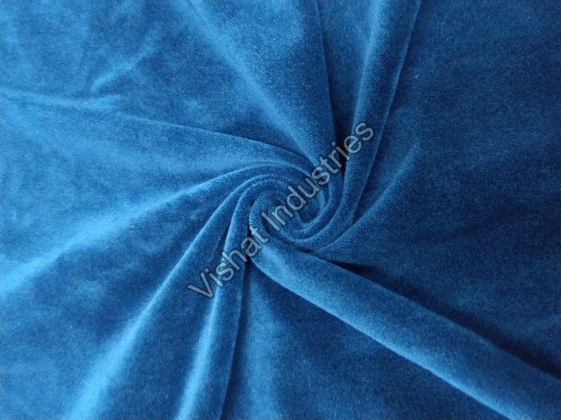 Plain Blue Velvet Fabric at Rs 50/meter, Velvet Fabrics in Jaipur
