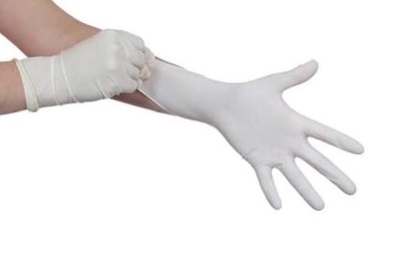 Latex examination gloves, for Laboratory, Hospital, Pattern : Plain